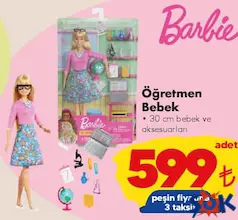 BARBİE OYUNCAK ÖĞRETMEN BEBEK fiyat ve kampanya bilgisi